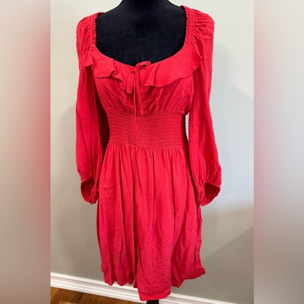 Red Betsey Johnson Dress- Size Large